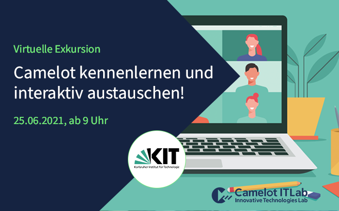 Laptop mit Veranstaltungstitel